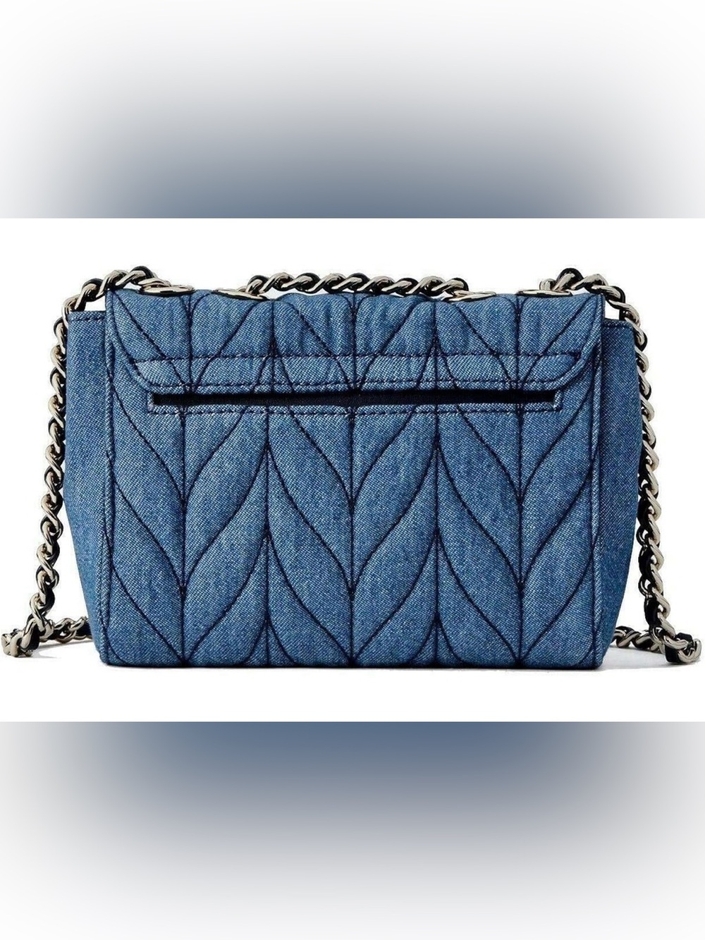 Kate Spade Mini Emelyn Quilted Denim Crossbody Bag - Picture 5 of 17